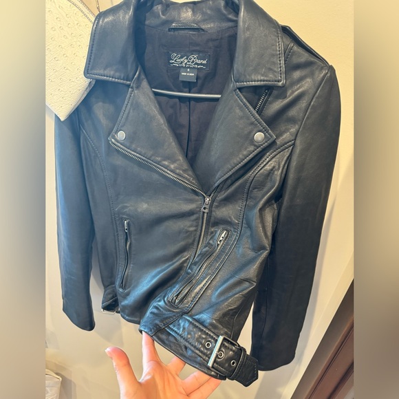 LuckyBrand leather jacket - Picture 4 of 7